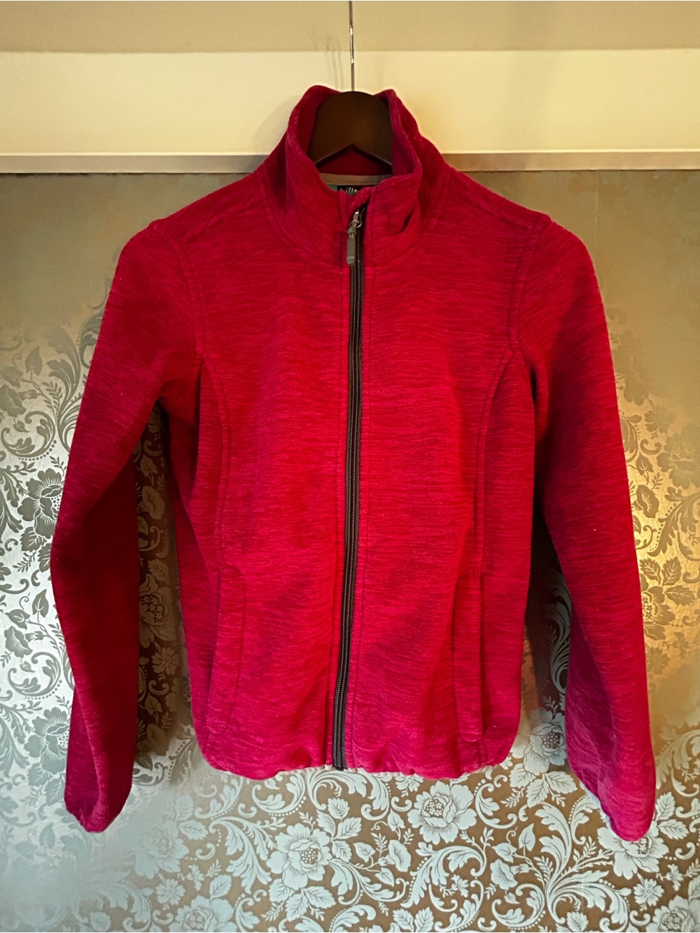 Killtec Kids Full Zip Heathered Pink Tech Fleece Jacket Size Youth 12